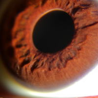 un ojo prendido fuego
